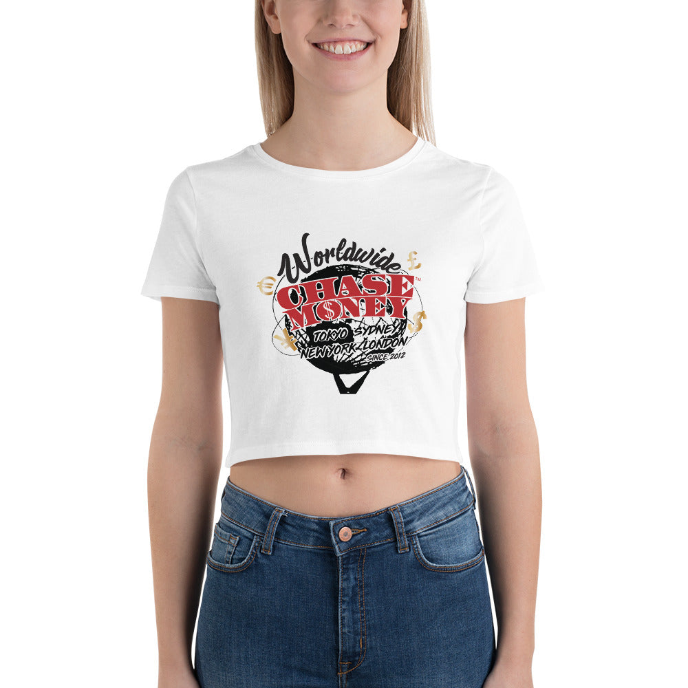 Chase Money "Worldwide" Women’s Crop Tee
