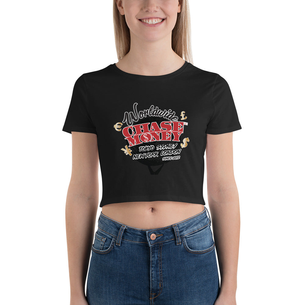 Chase Money "Worldwide" Women’s Crop Tee