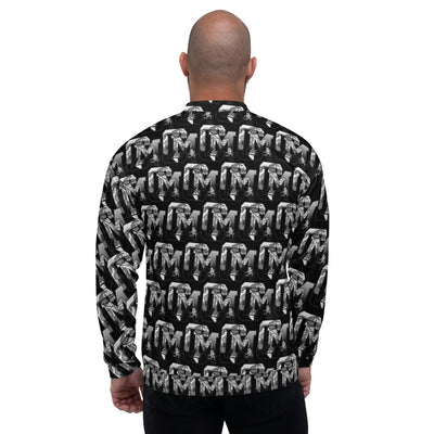 Chase Money Allover Print "CM" Bomber Jacket