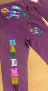 Purple Running Girl Sweat Suit