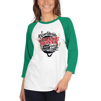 Chase Money Ladies "Moneybags" 3/4 sleeve raglan shirt