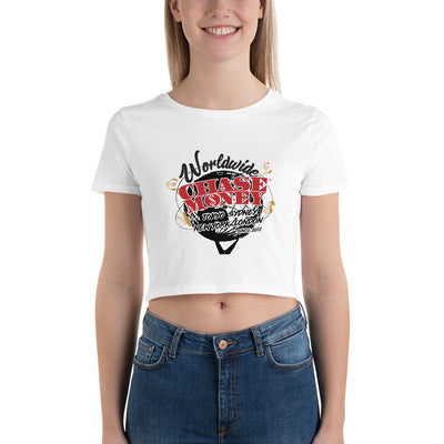 Chase Money  "Worldwide" Women’s Crop Tee