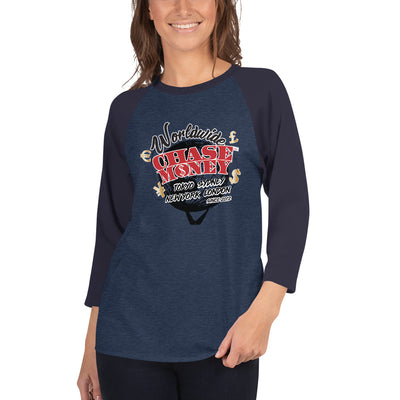 Chase Money Ladies "Moneybags" 3/4 sleeve raglan shirt