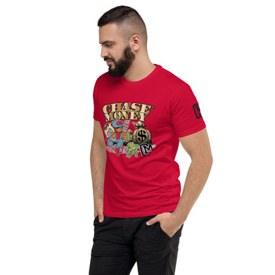 Chase Money Mens' "Money Bags" Short Sleeve Fitted Tee