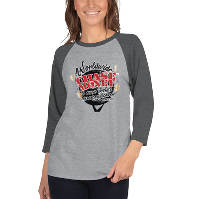 Chase Money Ladies "Moneybags" 3/4 sleeve raglan shirt