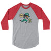 Chase Money Ladies "Running Girl" 3/4 sleeve raglan shirt