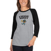 Chase Money Ladies 3/4 sleeve logo "Chase Money" raglan shirt