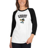 Chase Money Ladies 3/4 sleeve logo "Chase Money" raglan shirt