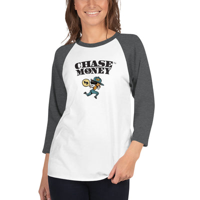 Chase Money Ladies 3/4 sleeve logo "Chase Money" raglan shirt